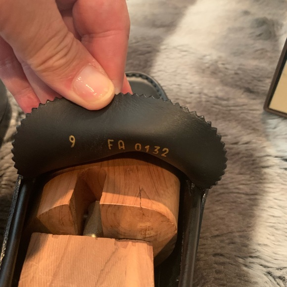 Louis Vuitton Black Leather Slip on Penny Loafers - Picture 7 of 7